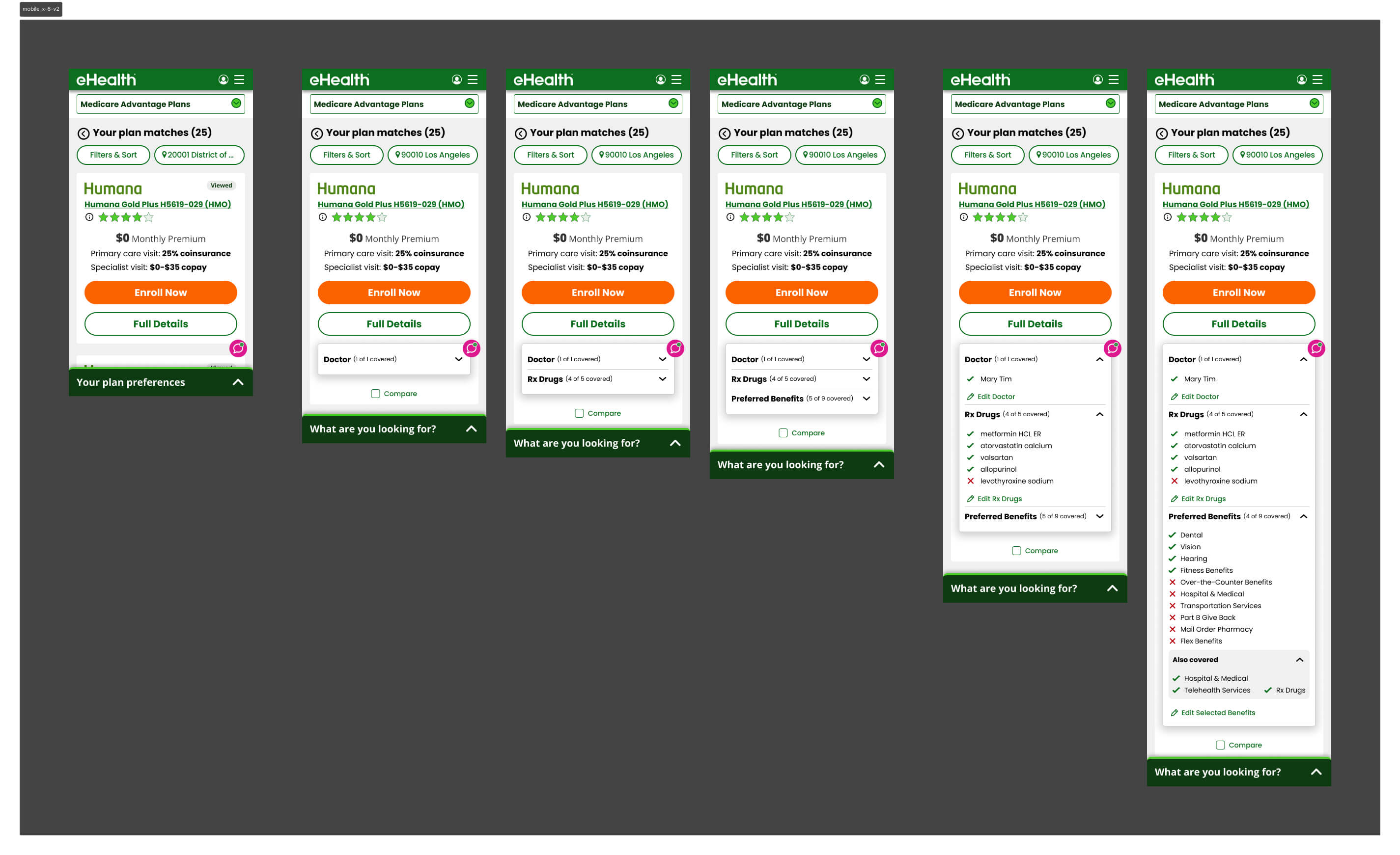 Version 2 — card hierarchy rebuilt