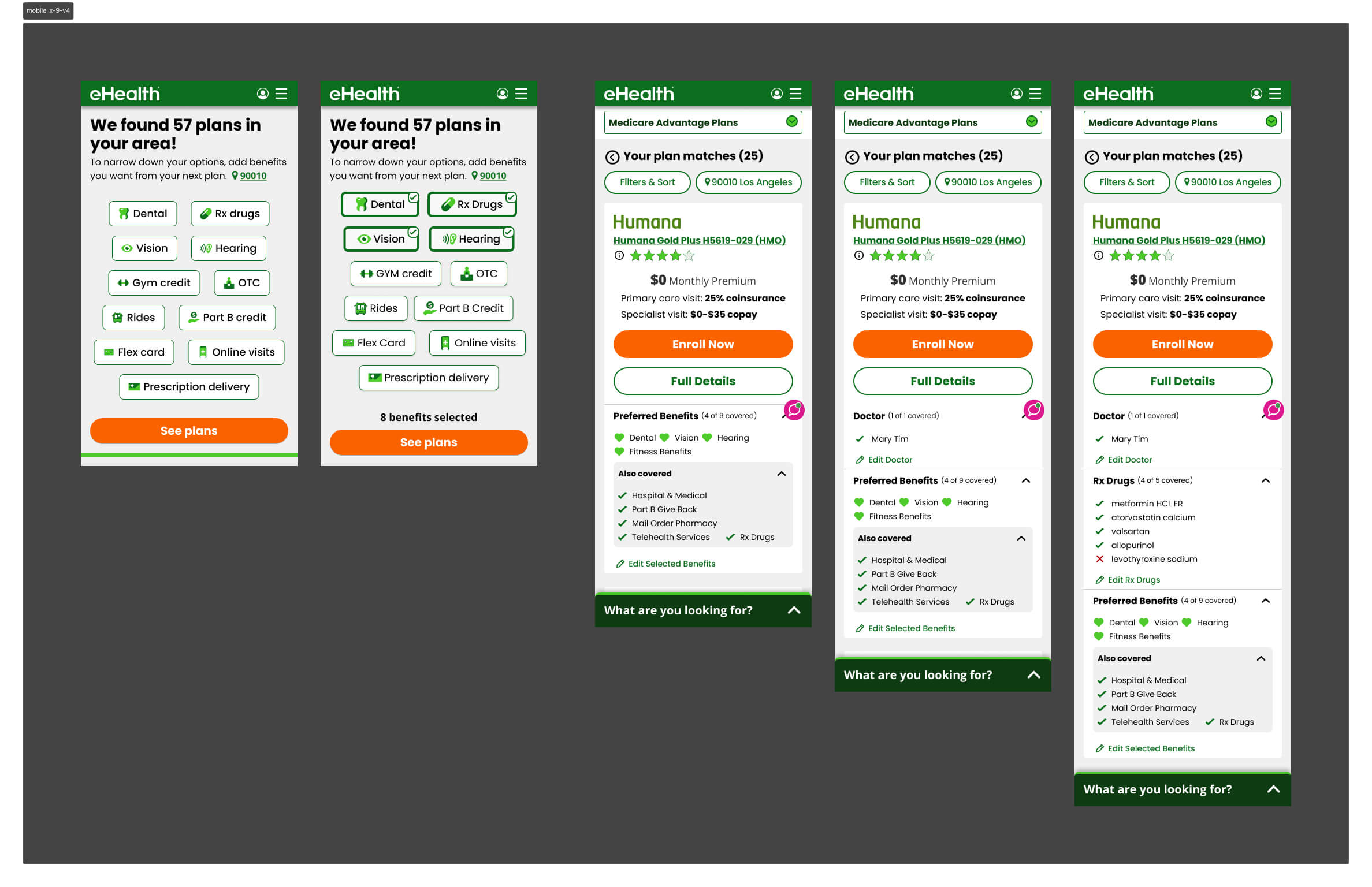 Version 4 — benefit selector refined